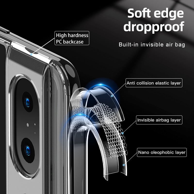 For Google Pixel 8 Slim Cell Phone Case Airbag Protection Anti-Scratch PC+TPU Phone Shell Cover