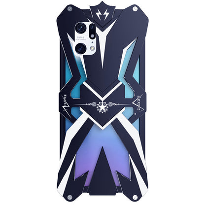 For Oppo Find X5 Pro Cell Phone Case Aluminum Alloy Shockproof Armour Rugged Phone Back Cover