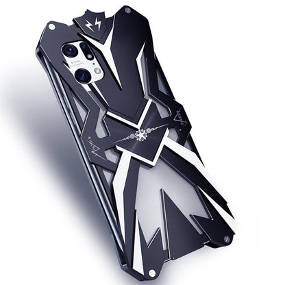 For Oppo Find X5 Pro Cell Phone Case Aluminum Alloy Shockproof Armour Rugged Phone Back Cover