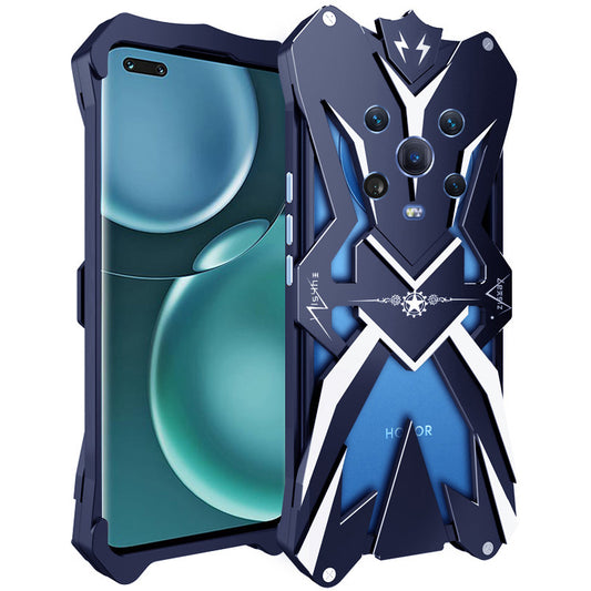 For Honor Magic4 Pro 5G Aluminum Alloy Shock Absorbent Phone Case Armor Hard Cover