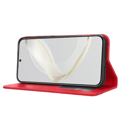 For Huawei nova 11 Stand Wallet Cell Phone Case Anti-Scratch Magnetic Retro PU Leather Cover