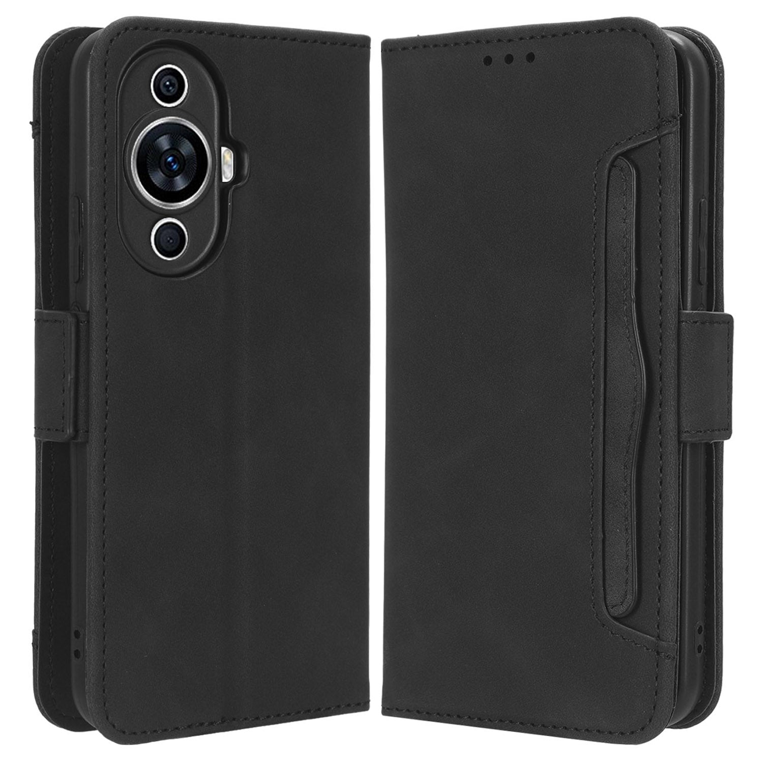 For Huawei nova 11 Flip PU Leather Phone Case Stand Multiple Card Slots Wallet Phone Cover