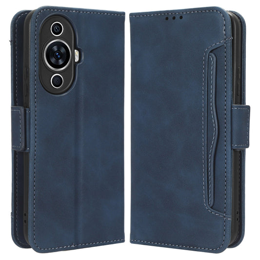 For Huawei nova 11 Flip PU Leather Phone Case Stand Multiple Card Slots Wallet Phone Cover