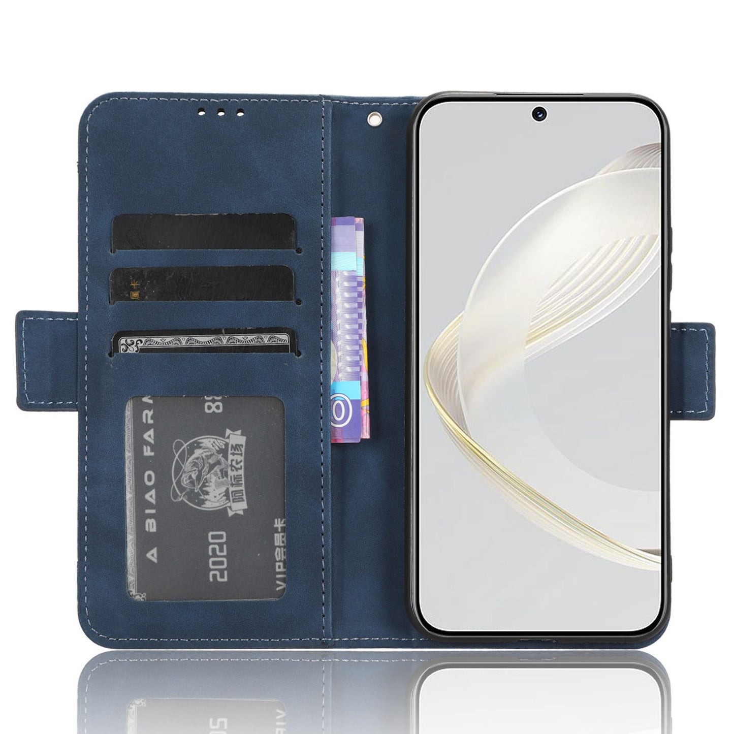 For Huawei nova 11 Flip PU Leather Phone Case Stand Multiple Card Slots Wallet Phone Cover