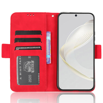 For Huawei nova 11 Flip PU Leather Phone Case Stand Multiple Card Slots Wallet Phone Cover