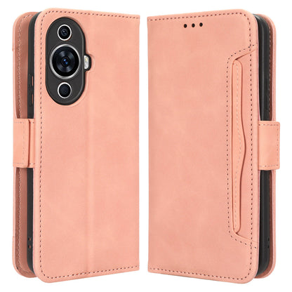 For Huawei nova 11 Flip PU Leather Phone Case Stand Multiple Card Slots Wallet Phone Cover