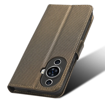 For Huawei nova 11 Wallet Phone Case PU Leather Diamond Texture Stand Cell Phone Cover