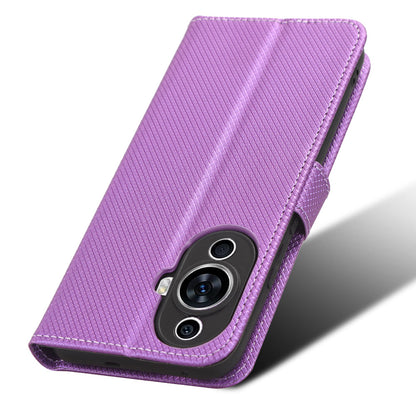 For Huawei nova 11 Wallet Phone Case PU Leather Diamond Texture Stand Cell Phone Cover