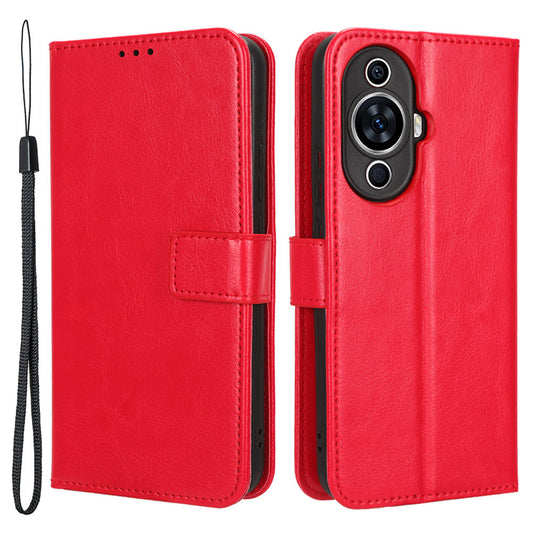 For Huawei nova 11 Wallet Phone Case PU Leather+TPU Crazy Horse Texture Phone Cover with Stand Function