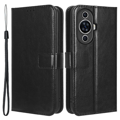 For Huawei nova 11 Wallet Phone Case PU Leather+TPU Crazy Horse Texture Phone Cover with Stand Function