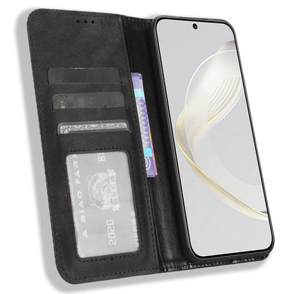 For Huawei nova 11 Pro / nova 11 Ultra TPU+PU Leather Cover Stand Wallet Retro Flip Phone Case