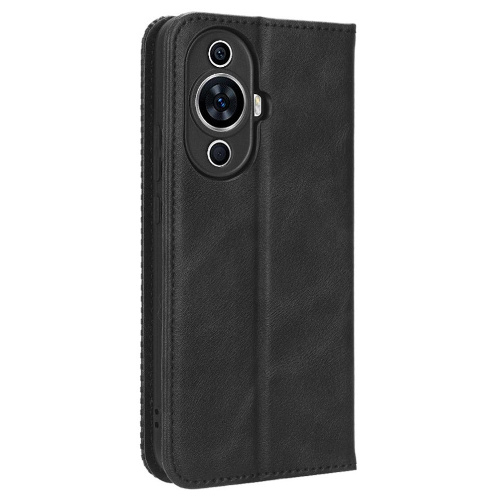 For Huawei nova 11 Pro / nova 11 Ultra TPU+PU Leather Cover Stand Wallet Retro Flip Phone Case