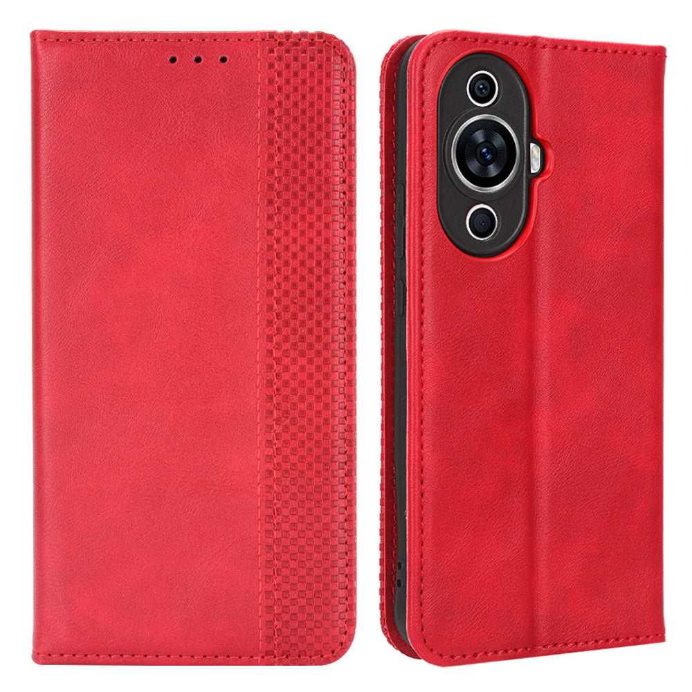 For Huawei nova 11 Pro / nova 11 Ultra TPU+PU Leather Cover Stand Wallet Retro Flip Phone Case