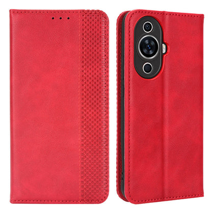 For Huawei nova 11 Pro / nova 11 Ultra TPU+PU Leather Cover Stand Wallet Retro Flip Phone Case