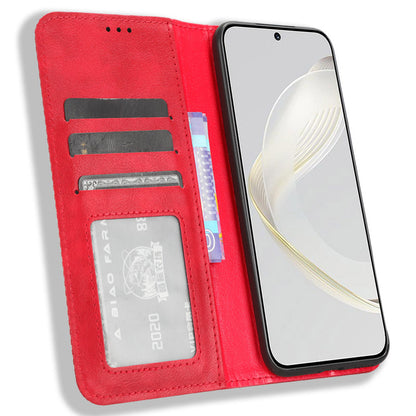For Huawei nova 11 Pro / nova 11 Ultra TPU+PU Leather Cover Stand Wallet Retro Flip Phone Case
