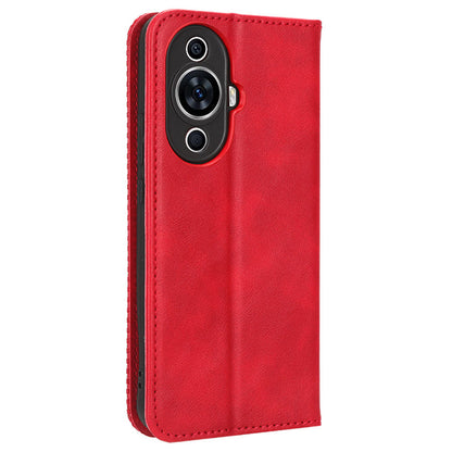 For Huawei nova 11 Pro / nova 11 Ultra TPU+PU Leather Cover Stand Wallet Retro Flip Phone Case