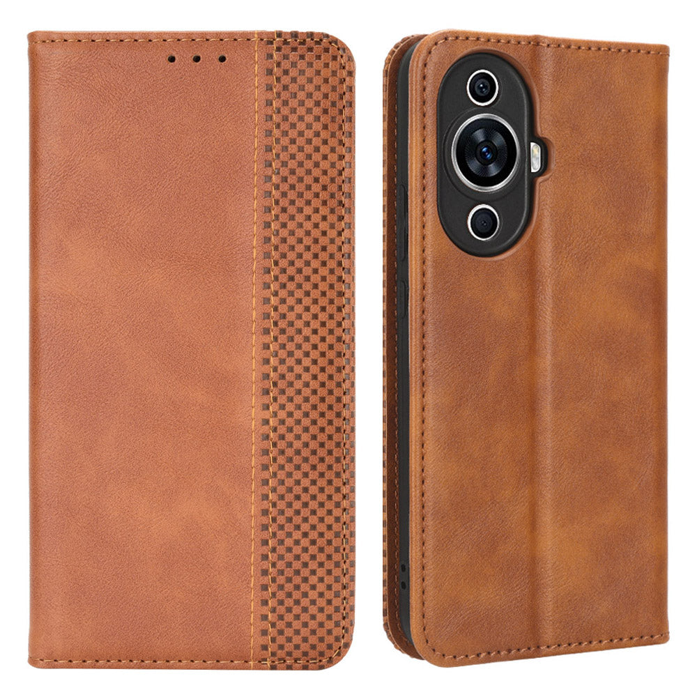 For Huawei nova 11 Pro / nova 11 Ultra TPU+PU Leather Cover Stand Wallet Retro Flip Phone Case
