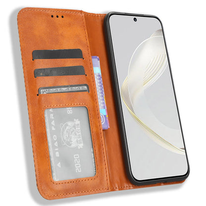 For Huawei nova 11 Pro / nova 11 Ultra TPU+PU Leather Cover Stand Wallet Retro Flip Phone Case
