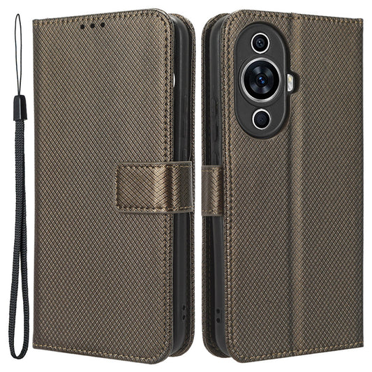 For Huawei nova 11 Pro / nova 11 Ultra Phone Case PU Leather Diamond Texture Stand Wallet Phone Cover