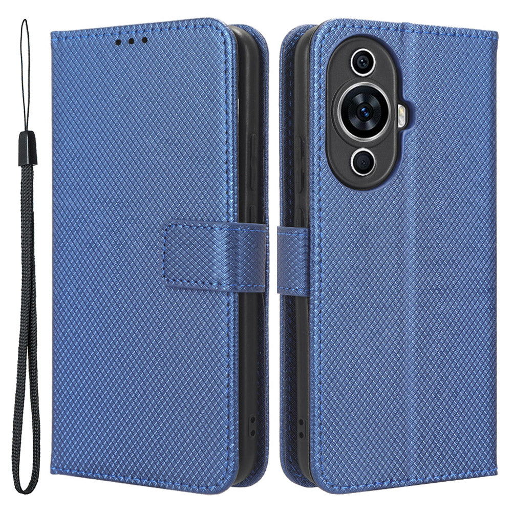 For Huawei nova 11 Pro / nova 11 Ultra Phone Case PU Leather Diamond Texture Stand Wallet Phone Cover
