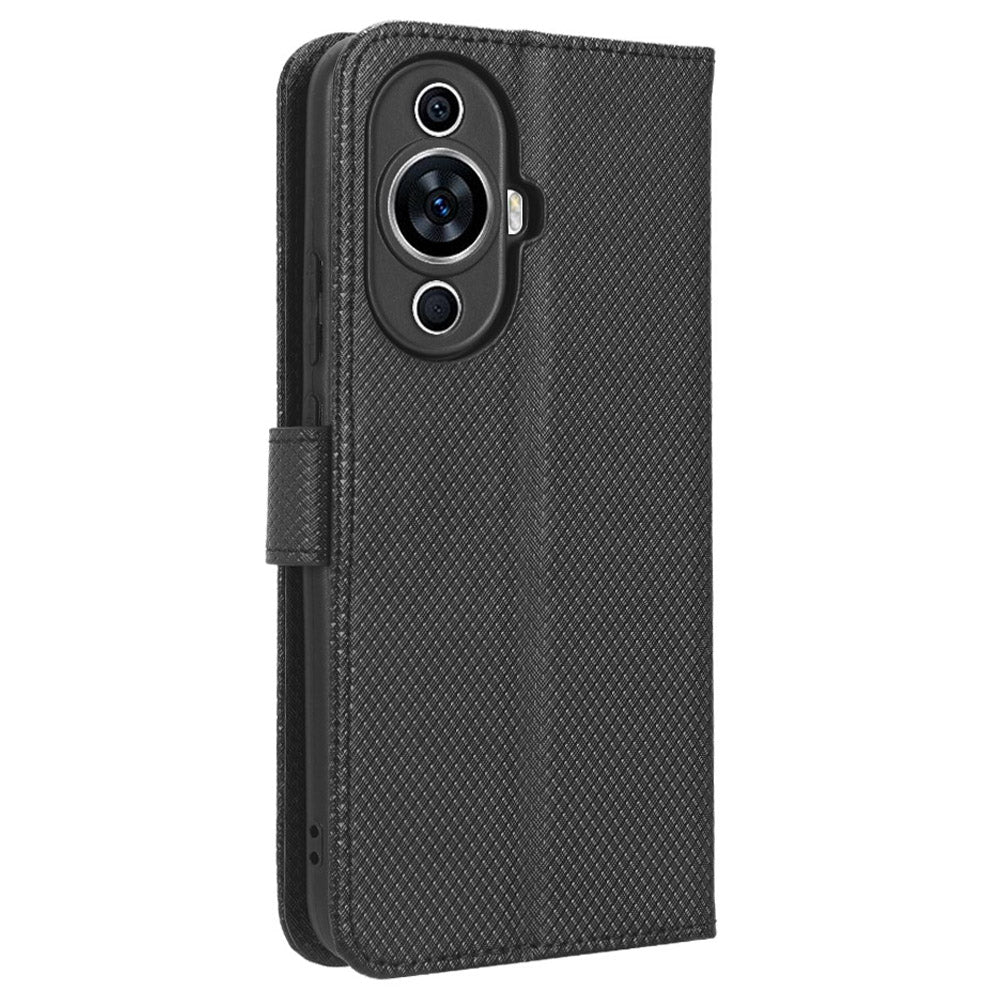 For Huawei nova 11 Pro / nova 11 Ultra Phone Case PU Leather Diamond Texture Stand Wallet Phone Cover