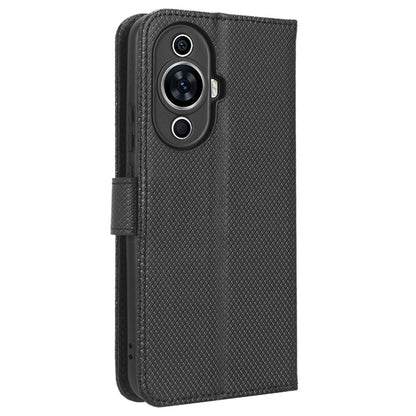 For Huawei nova 11 Pro / nova 11 Ultra Phone Case PU Leather Diamond Texture Stand Wallet Phone Cover