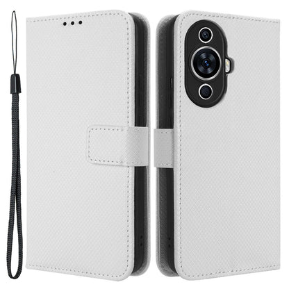For Huawei nova 11 Pro / nova 11 Ultra Phone Case PU Leather Diamond Texture Stand Wallet Phone Cover