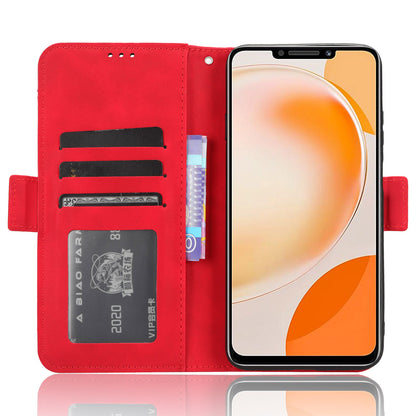 For Huawei nova Y91 4G / Enjoy 60X Multiple Card Slots Phone Cover Wallet PU Leather Phone Stand Case