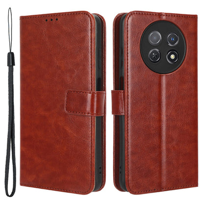 For Huawei nova Y91 4G / Enjoy 60X Crazy Horse Texture Flip Phone Case Stand Wallet PU Leather Phone Cover