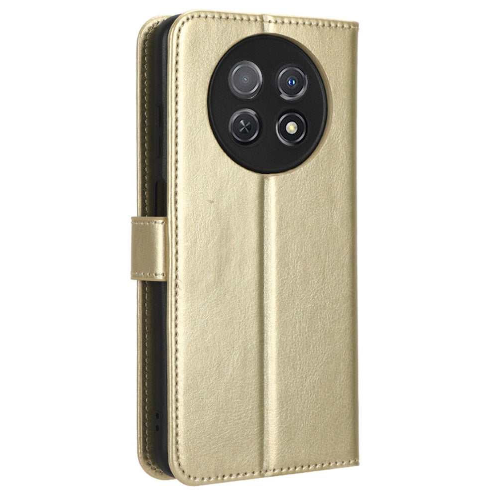 For Huawei nova Y91 4G / Enjoy 60X Crazy Horse Texture Flip Phone Case Stand Wallet PU Leather Phone Cover