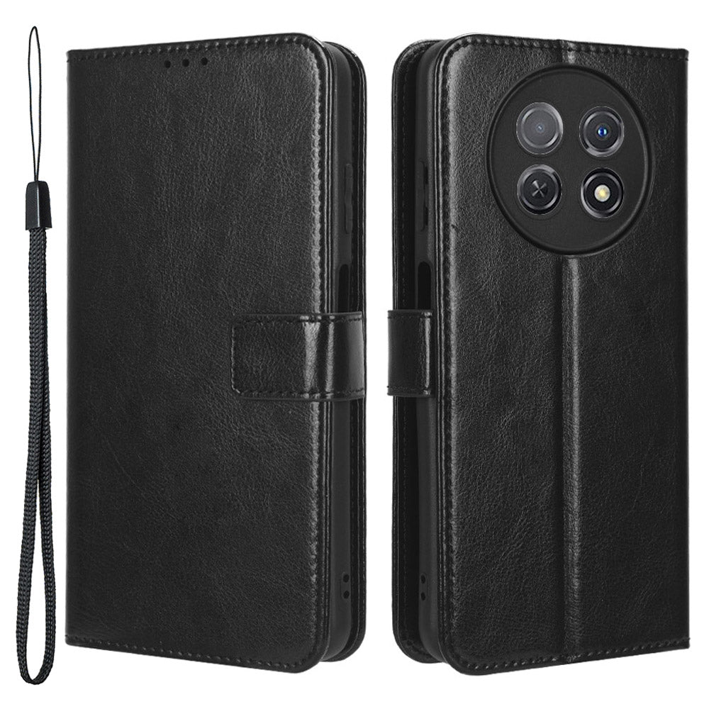 For Huawei nova Y91 4G / Enjoy 60X Crazy Horse Texture Flip Phone Case Stand Wallet PU Leather Phone Cover