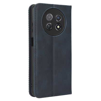 For Huawei nova Y91 4G / Enjoy 60X Dustproof PU Leather Phone Cover Stand Retro Wallet Flip Cell Phone Case