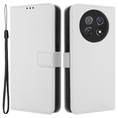 For Huawei nova Y91 4G / Enjoy 60X Wallet Phone Case PU Leather Diamond Texture Phone Stand Cover