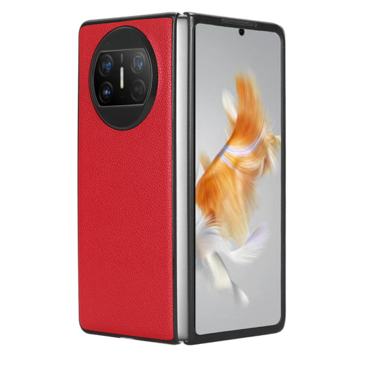 For Huawei Mate X3 5G Phone Case Litchi Texture PU Leather Coated Protective Phone Cover
