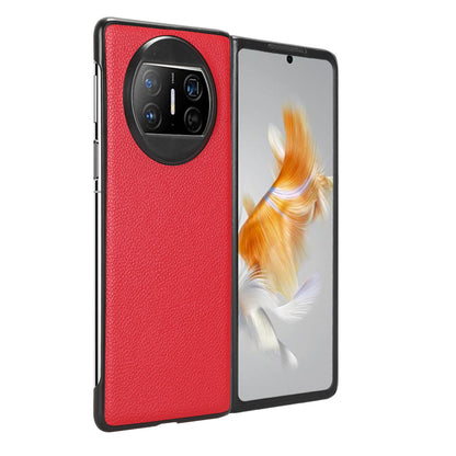 For Huawei Mate X3 5G Phone Case Litchi Texture PU Leather Coated Protective Phone Cover