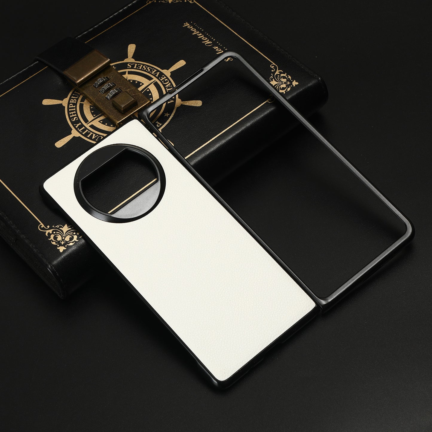 For Huawei Mate X3 5G Phone Case Litchi Texture PU Leather Coated Protective Phone Cover
