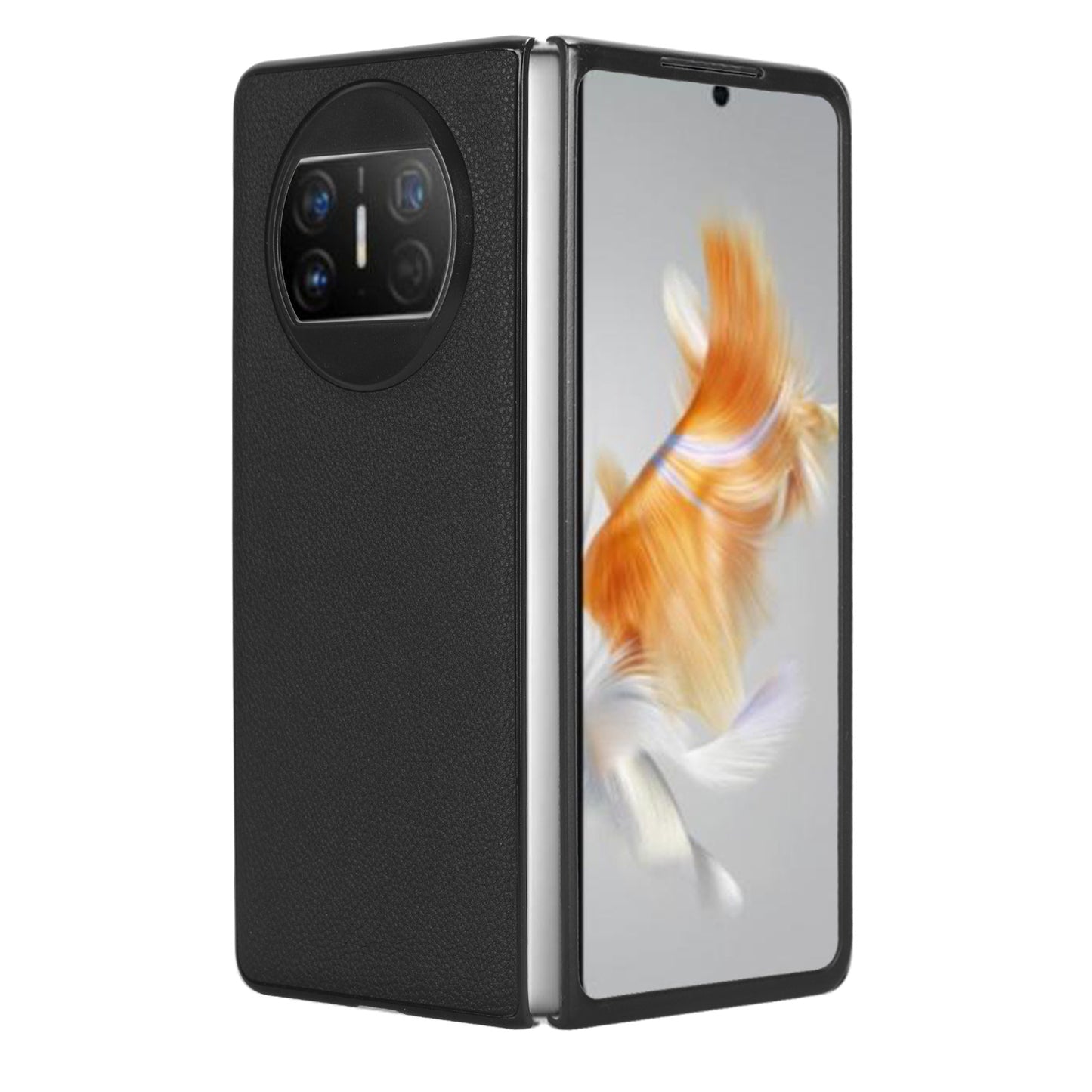 For Huawei Mate X3 5G Phone Case Litchi Texture PU Leather Coated Protective Phone Cover