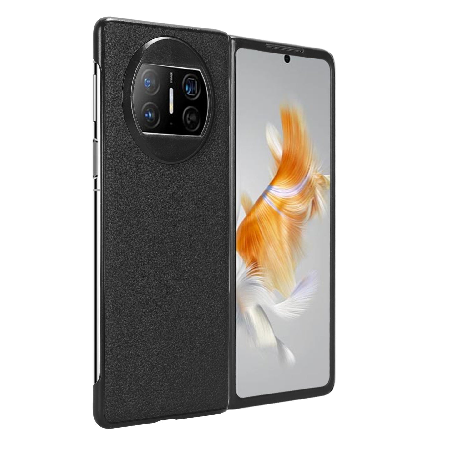 For Huawei Mate X3 5G Phone Case Litchi Texture PU Leather Coated Protective Phone Cover