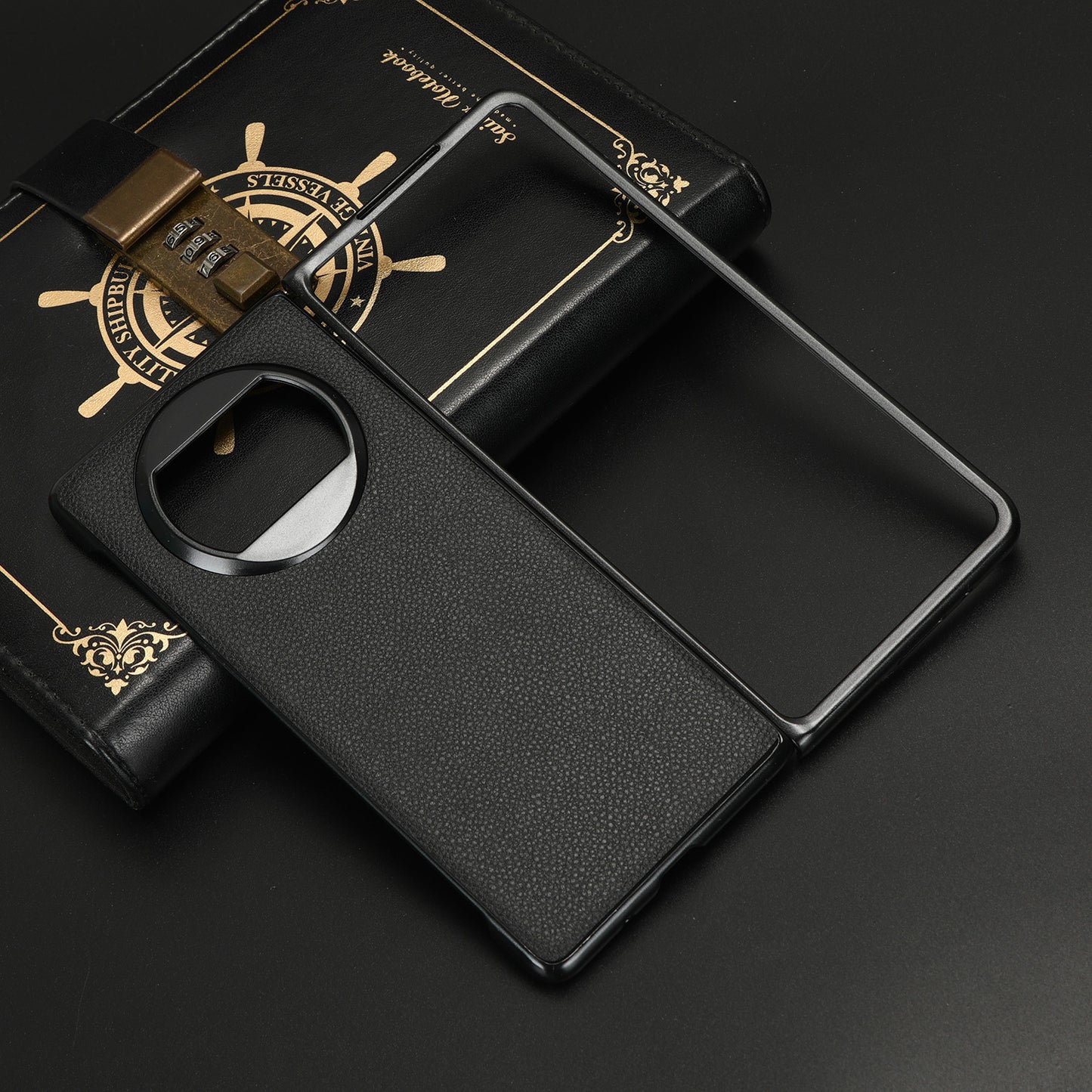 For Huawei Mate X3 5G Phone Case Litchi Texture PU Leather Coated Protective Phone Cover