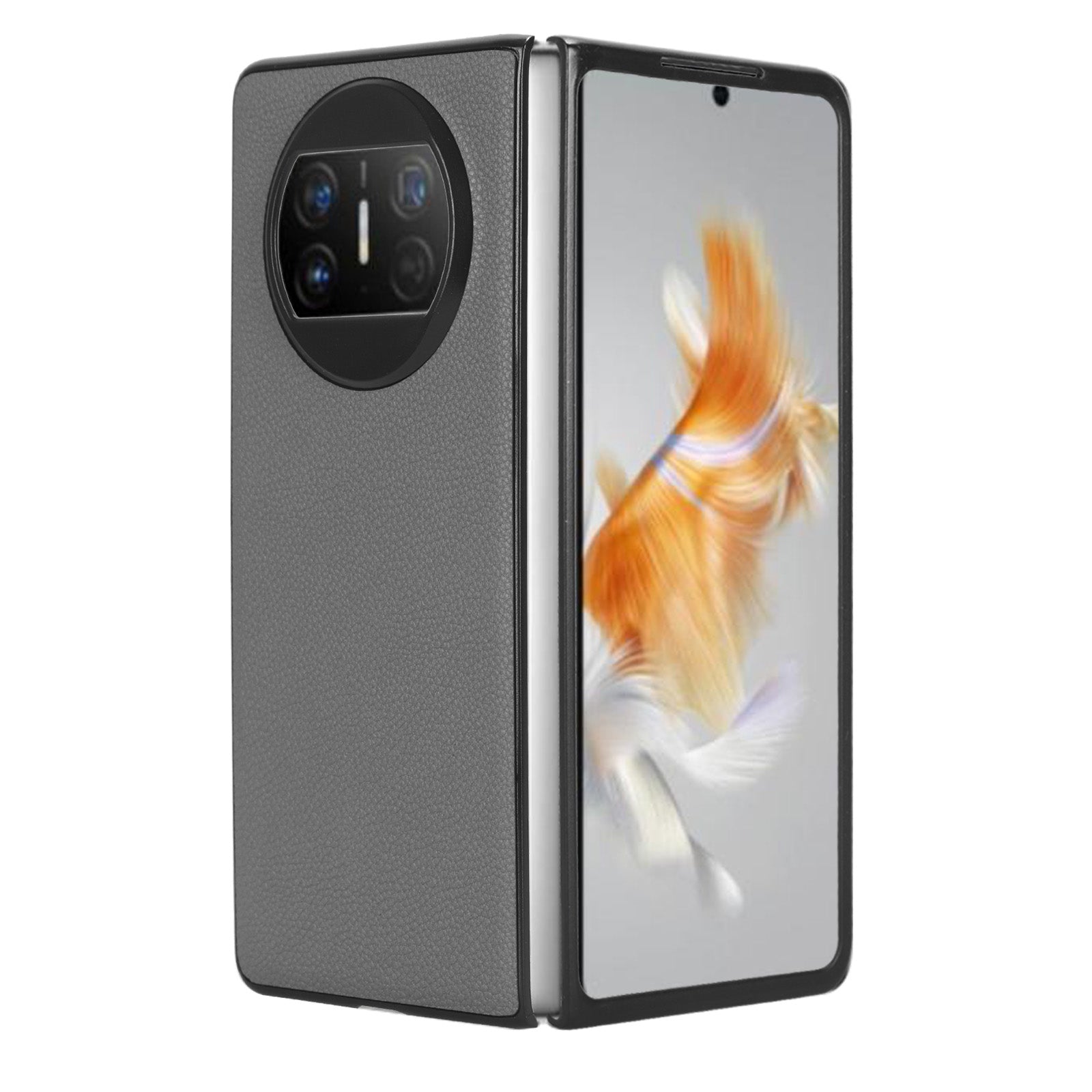 For Huawei Mate X3 5G Phone Case Litchi Texture PU Leather Coated Protective Phone Cover