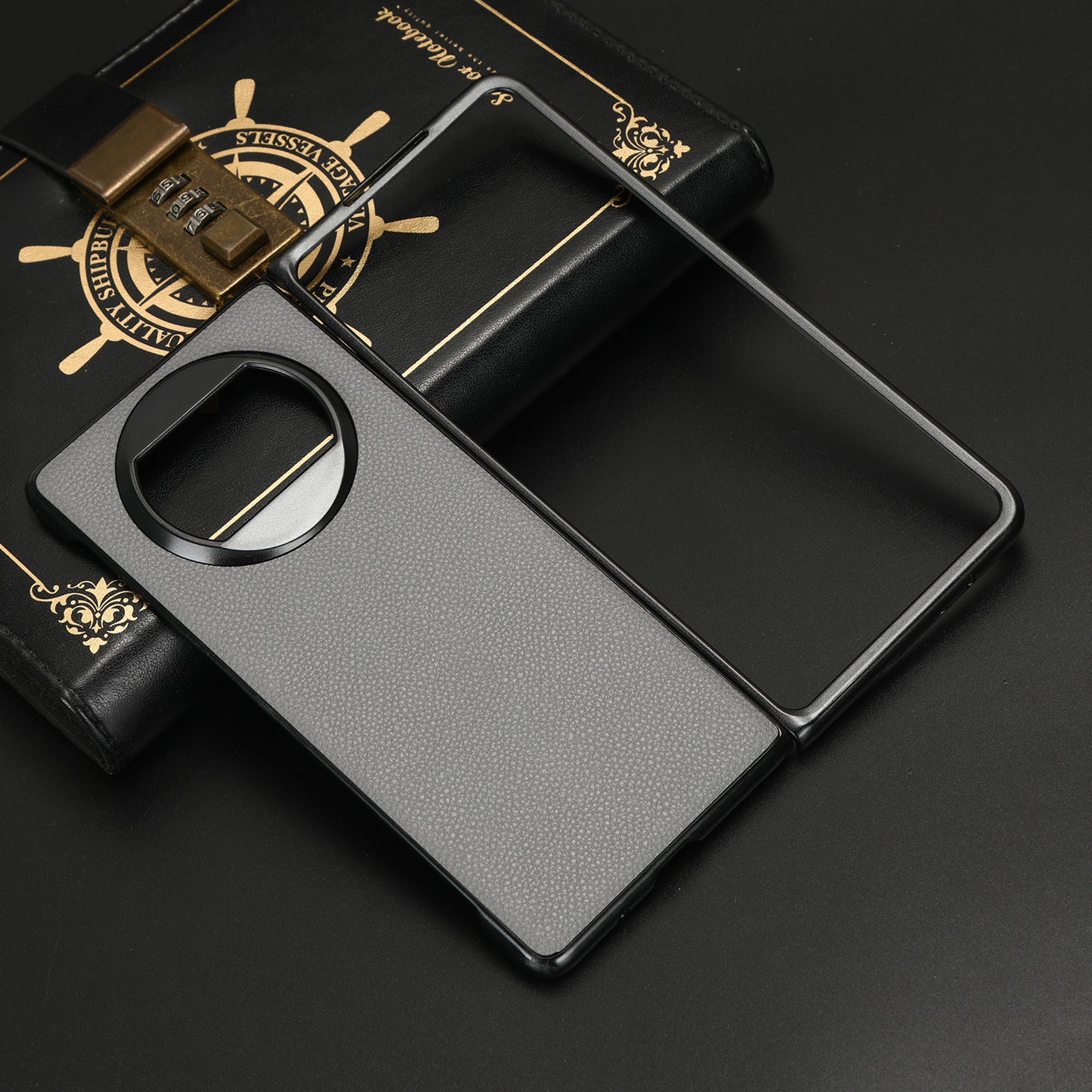 For Huawei Mate X3 5G Phone Case Litchi Texture PU Leather Coated Protective Phone Cover