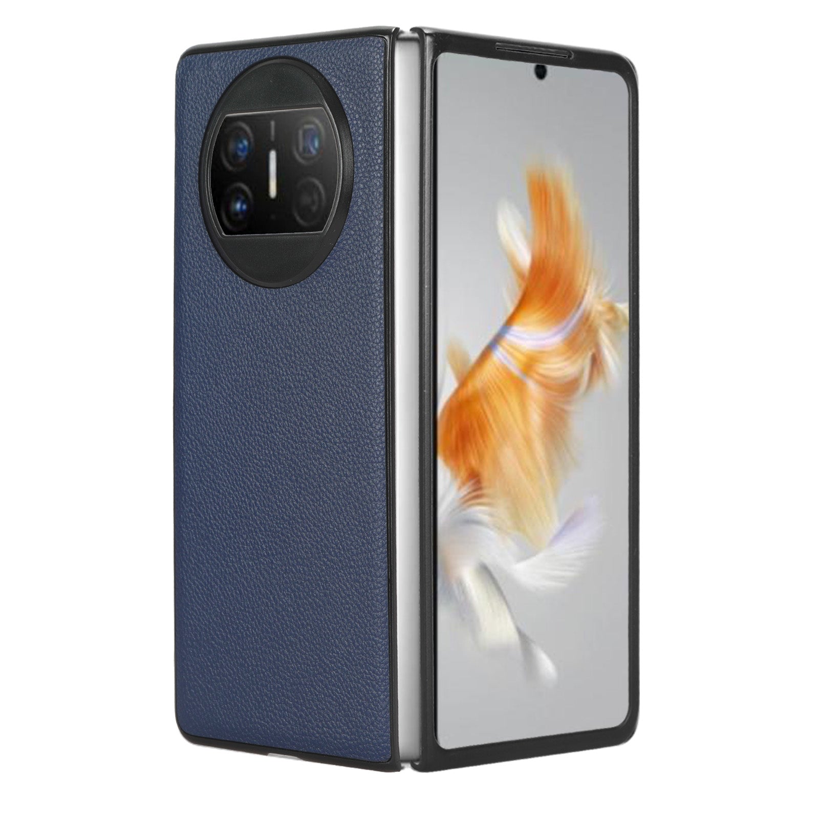 For Huawei Mate X3 5G Phone Case Litchi Texture PU Leather Coated Protective Phone Cover