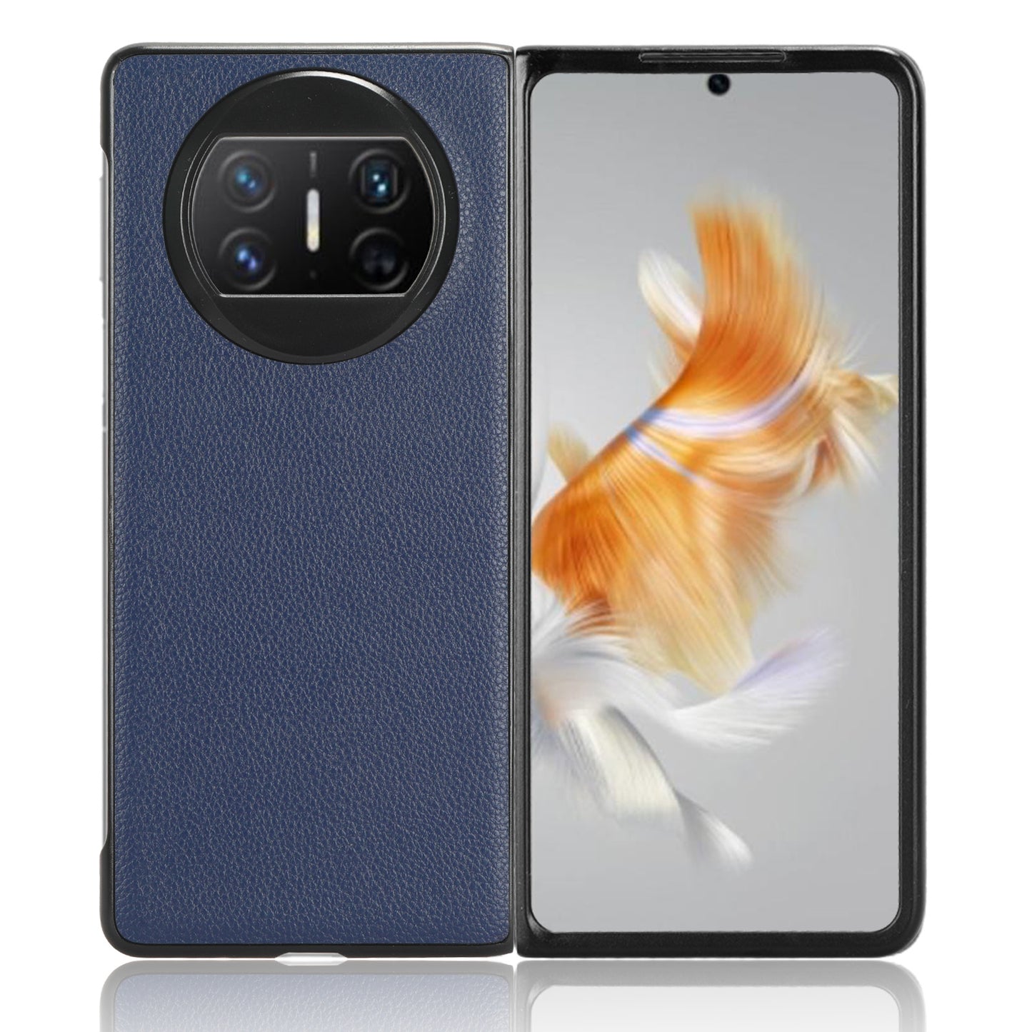 For Huawei Mate X3 5G Phone Case Litchi Texture PU Leather Coated Protective Phone Cover