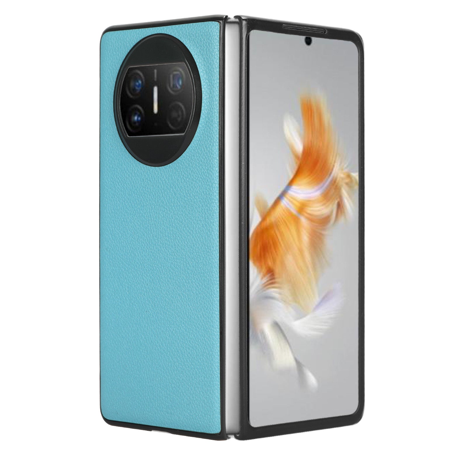 For Huawei Mate X3 5G Phone Case Litchi Texture PU Leather Coated Protective Phone Cover