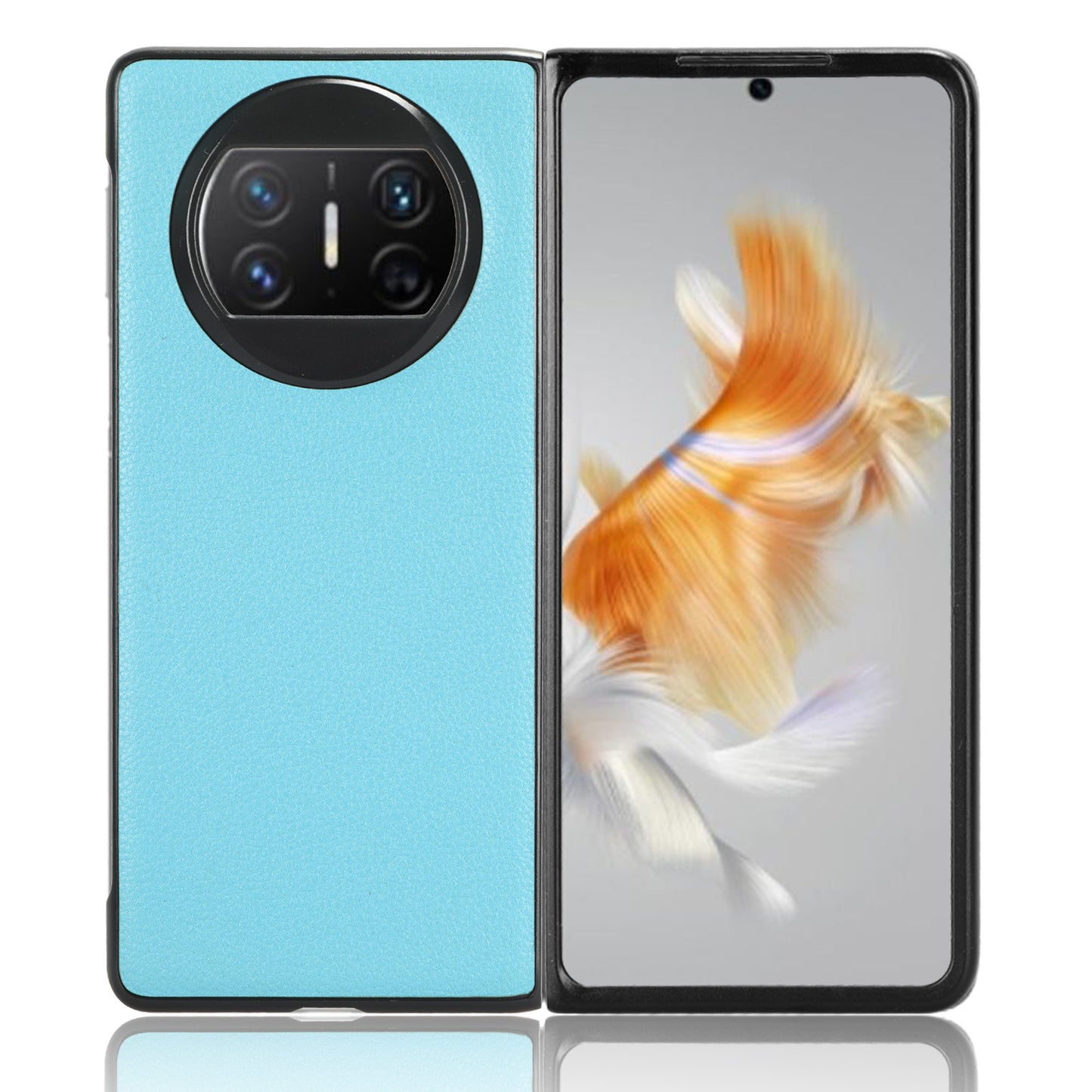 For Huawei Mate X3 5G Phone Case Litchi Texture PU Leather Coated Protective Phone Cover