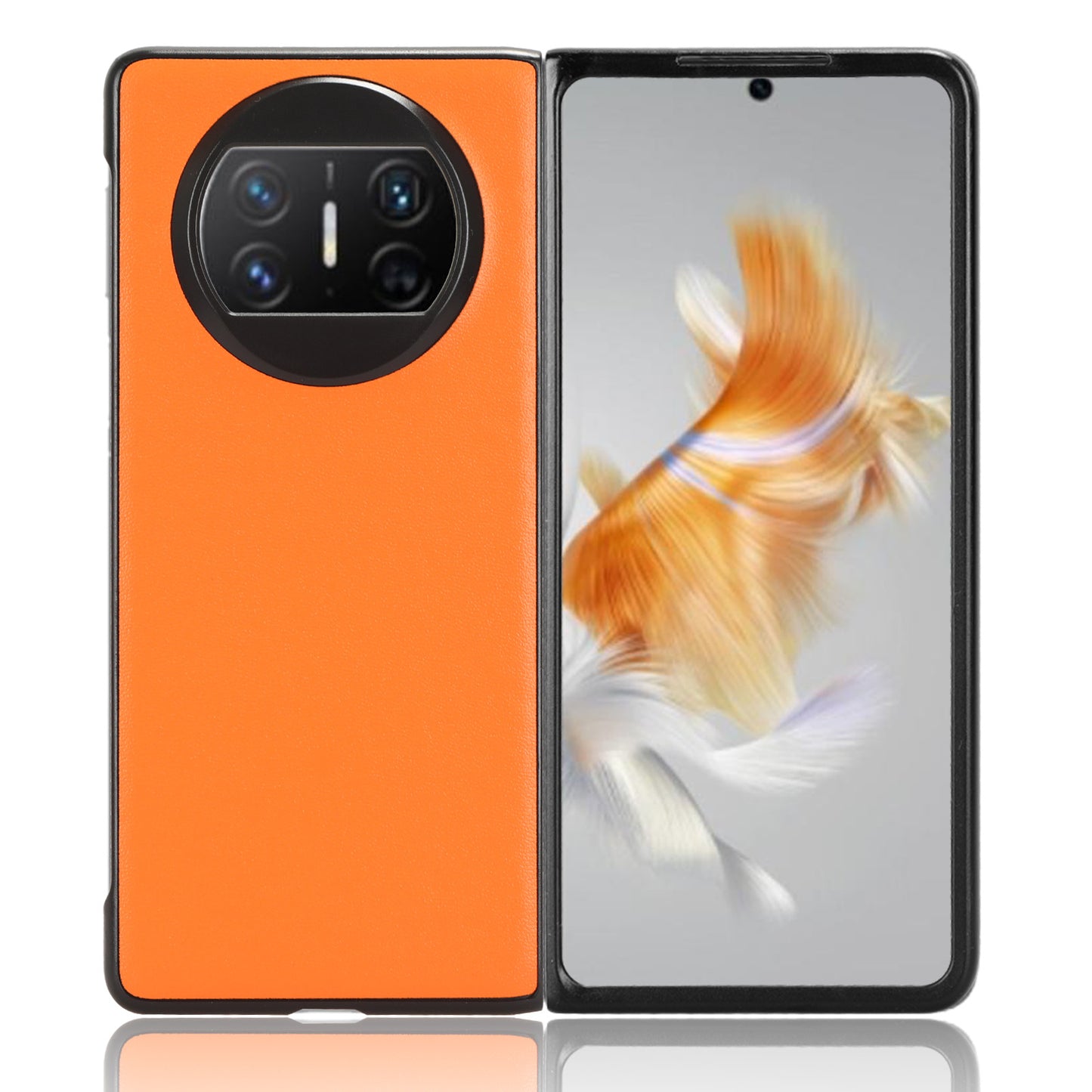 For Huawei Mate X3 5G PU Leather Coated PC Phone Case Drop-proof Smartphone Cover
