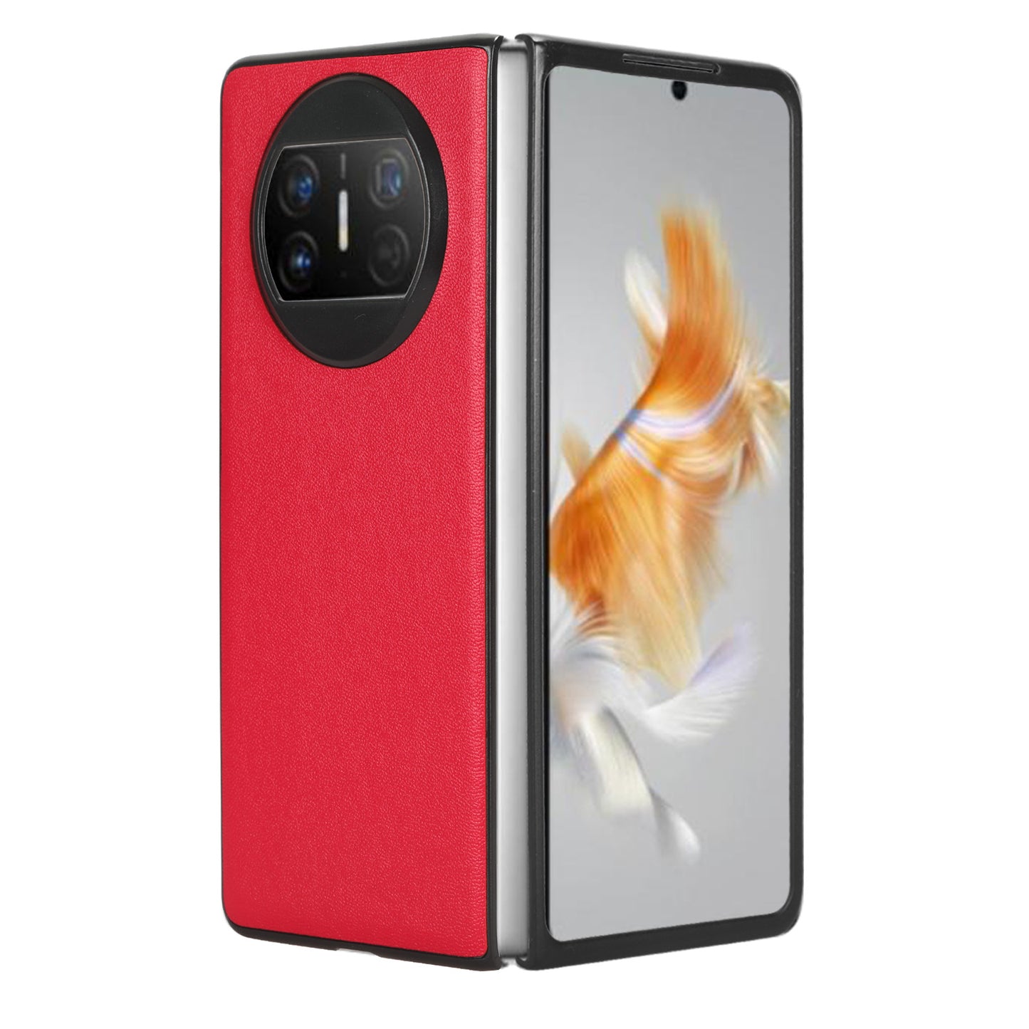 For Huawei Mate X3 5G PU Leather Coated PC Phone Case Drop-proof Smartphone Cover