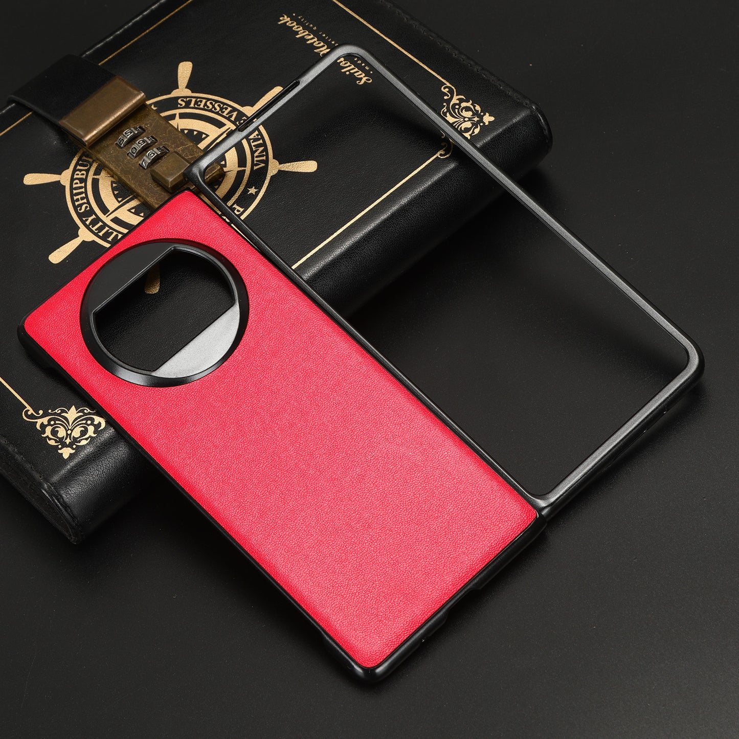 For Huawei Mate X3 5G PU Leather Coated PC Phone Case Drop-proof Smartphone Cover