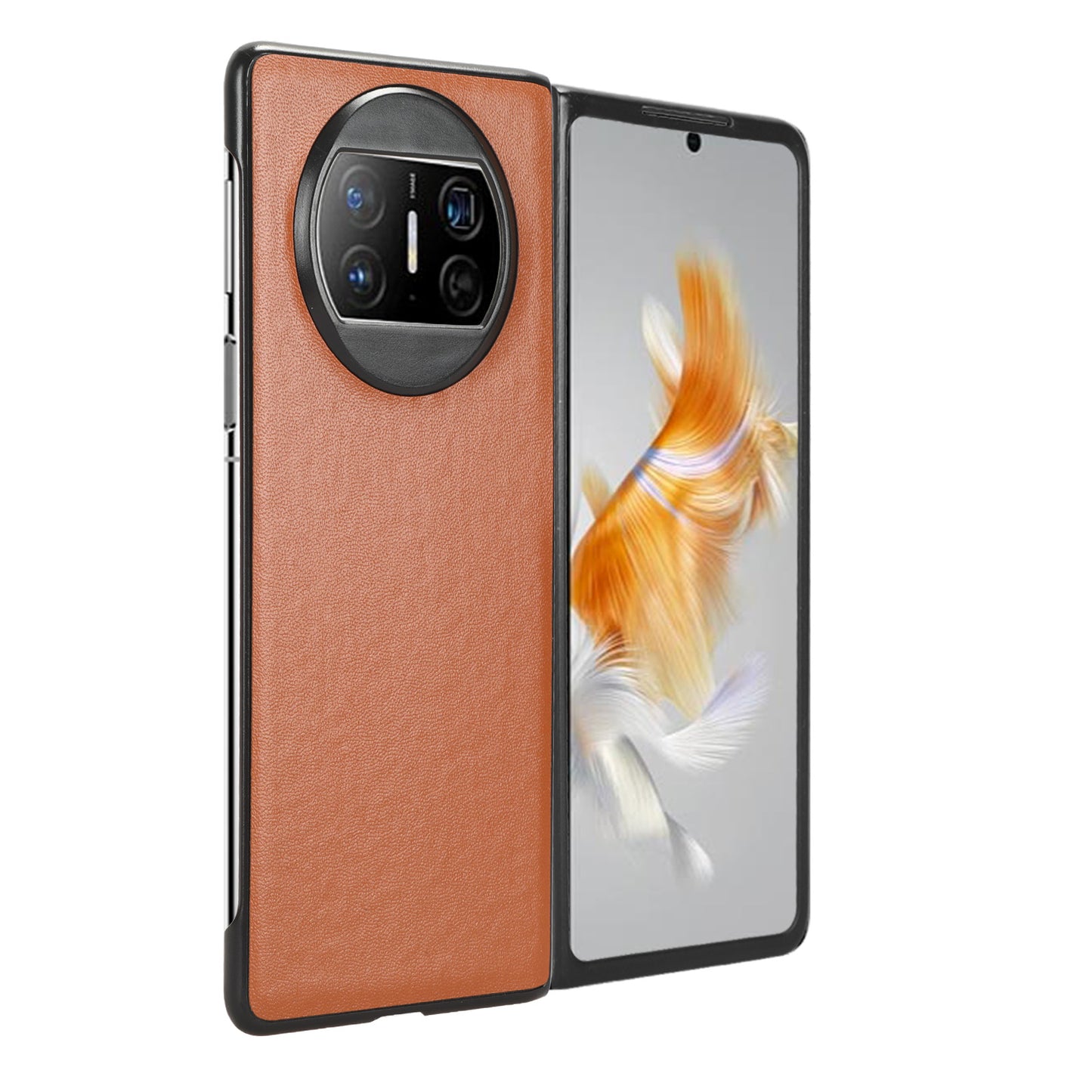 For Huawei Mate X3 5G PU Leather Coated PC Phone Case Drop-proof Smartphone Cover