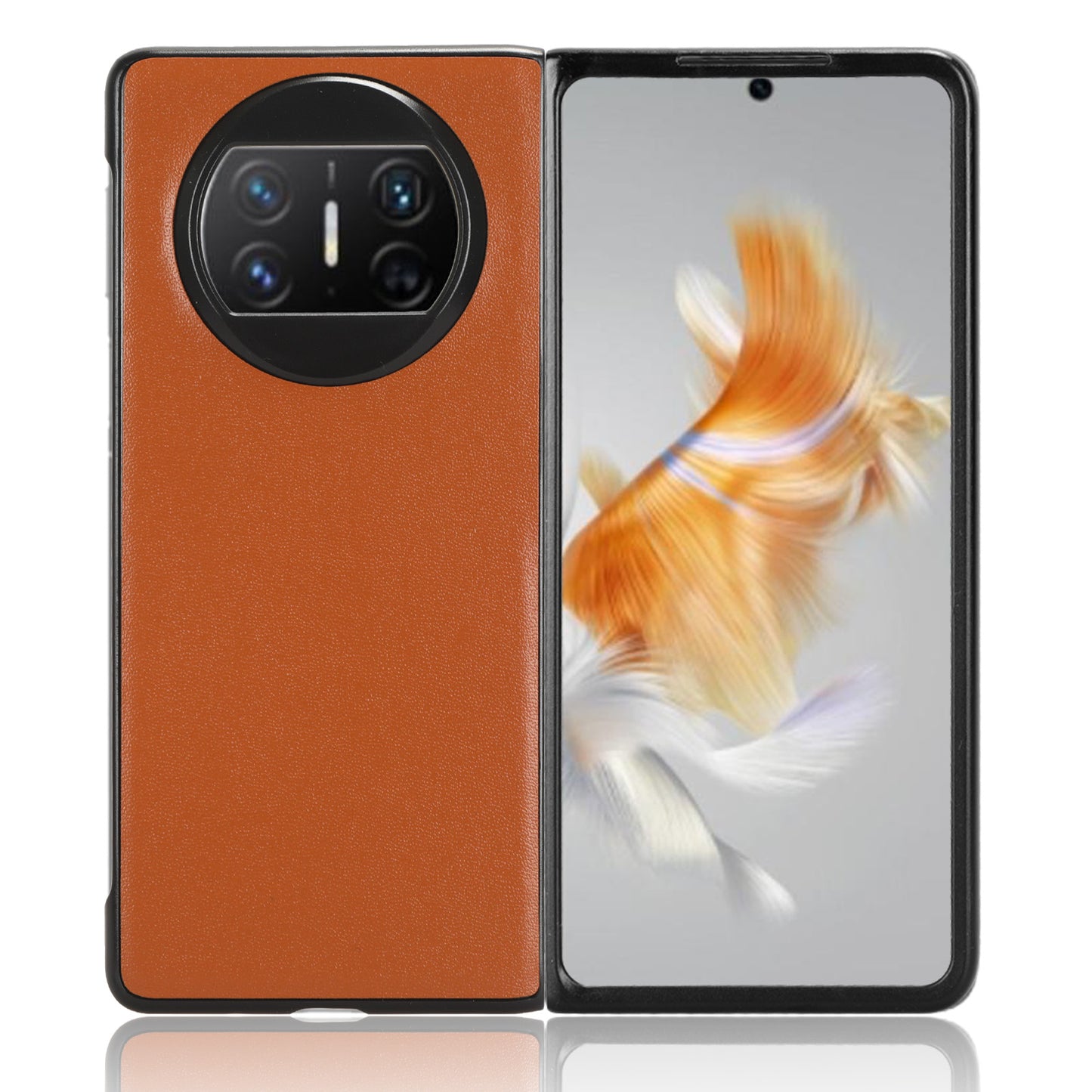 For Huawei Mate X3 5G PU Leather Coated PC Phone Case Drop-proof Smartphone Cover